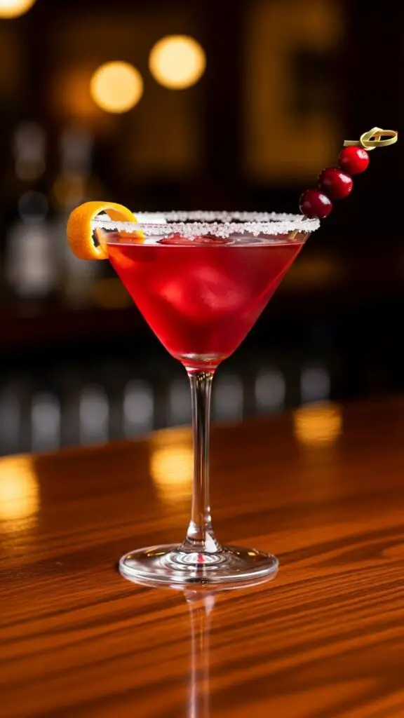 Spiced Cranberry Martini (Warm & C