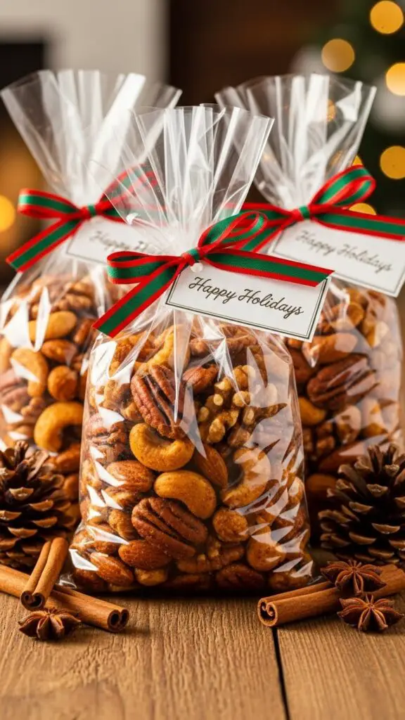 5. Spiced Holiday Nuts in Gift Bags