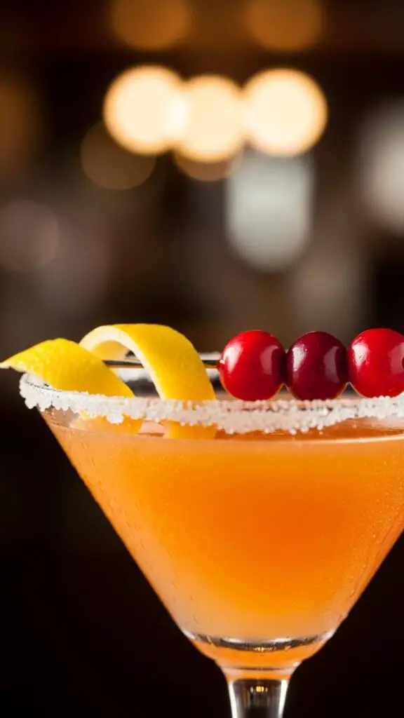 Orange-Cranberry Lemon Drop Martini