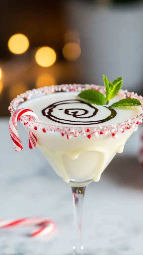. Peppermint White Chocolate Martini