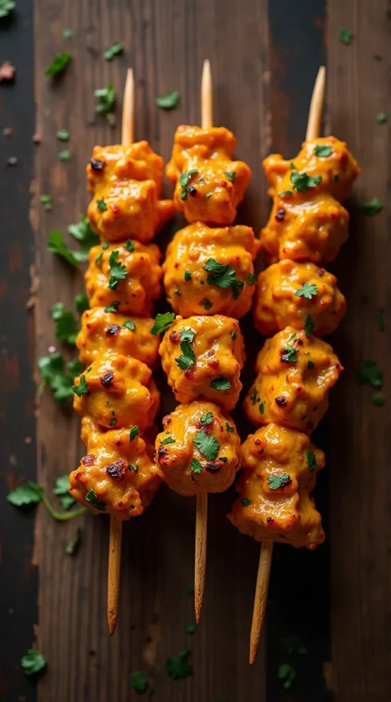 Indian Butter Chicken Skewers