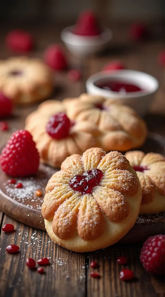 Linzer Cookies with Raspberry Jam