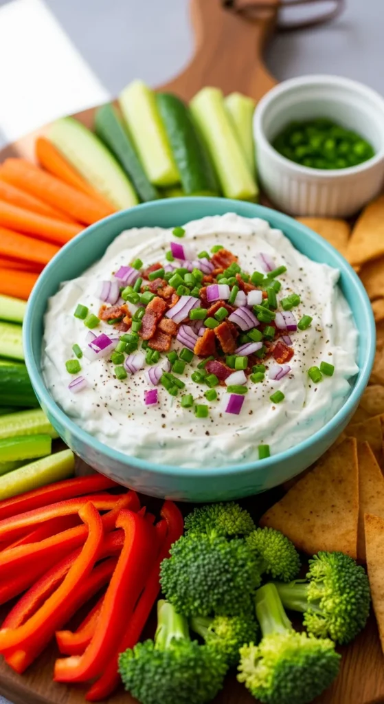 Loaded Greek Yogurt Ranch Dip (Healthier but Nobody Notices)