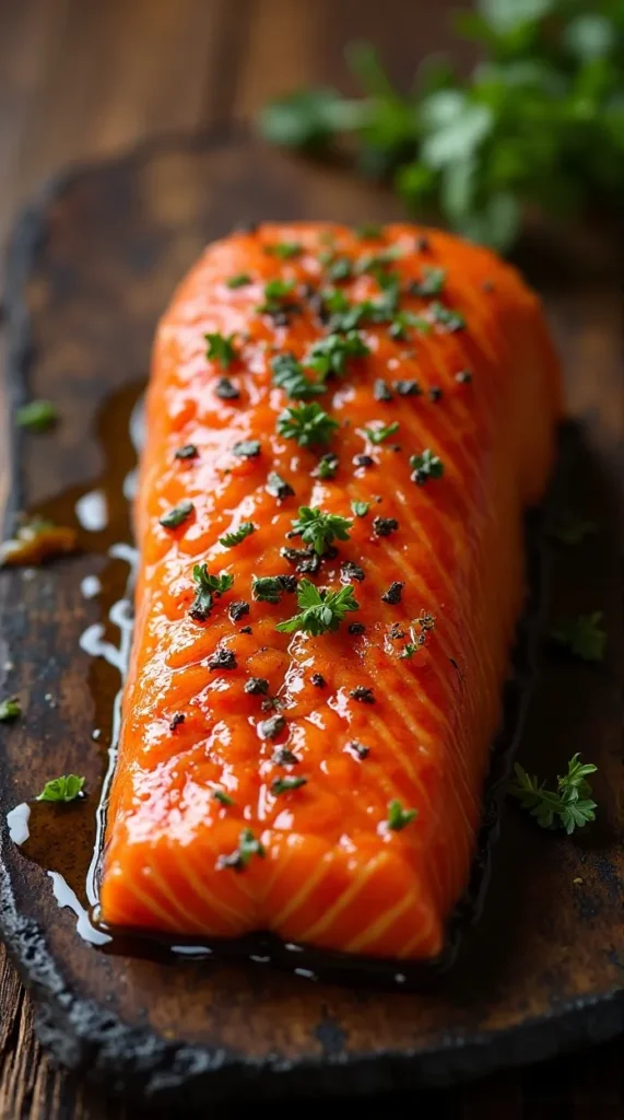 Maple Dijon Glazed Salmon