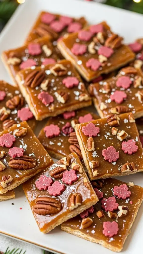 Maple Pecan Christmas Cracker Toffee