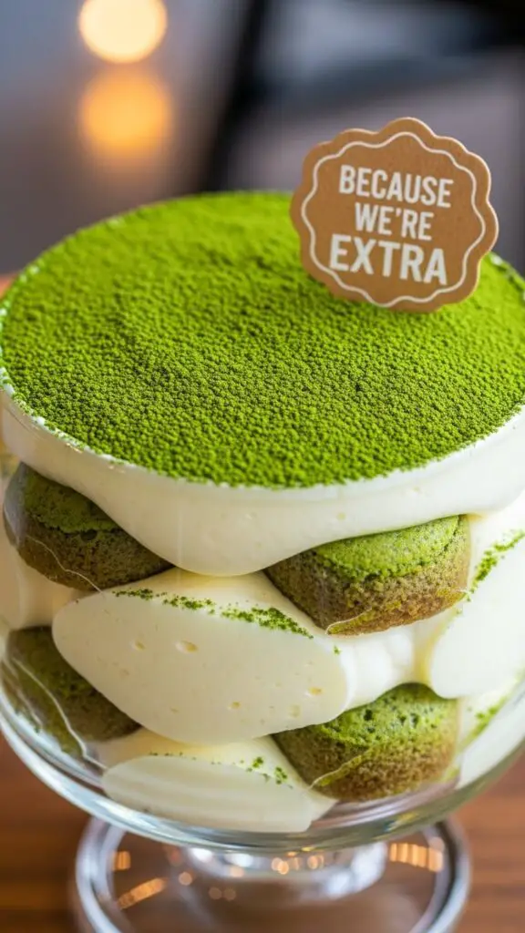 Matcha Tiramisu (Because We’re Extra)