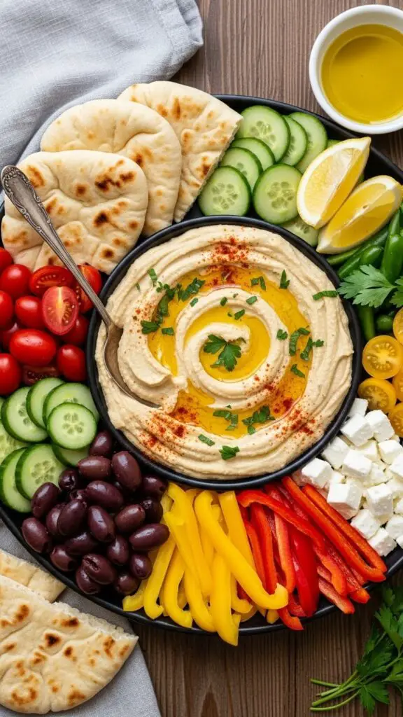 Mediterranean Hummus Platter