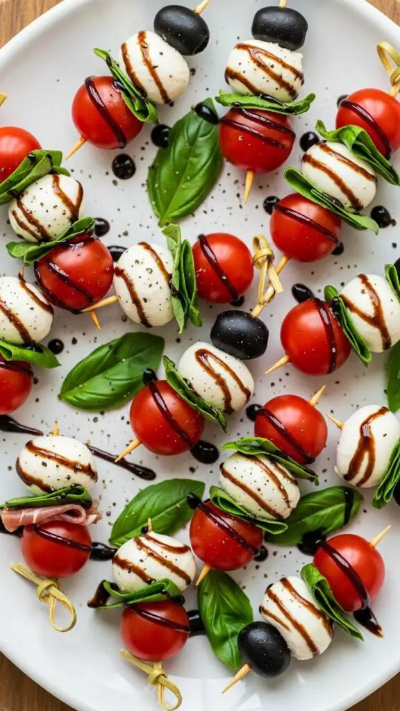 . Mini Caprese Skewers