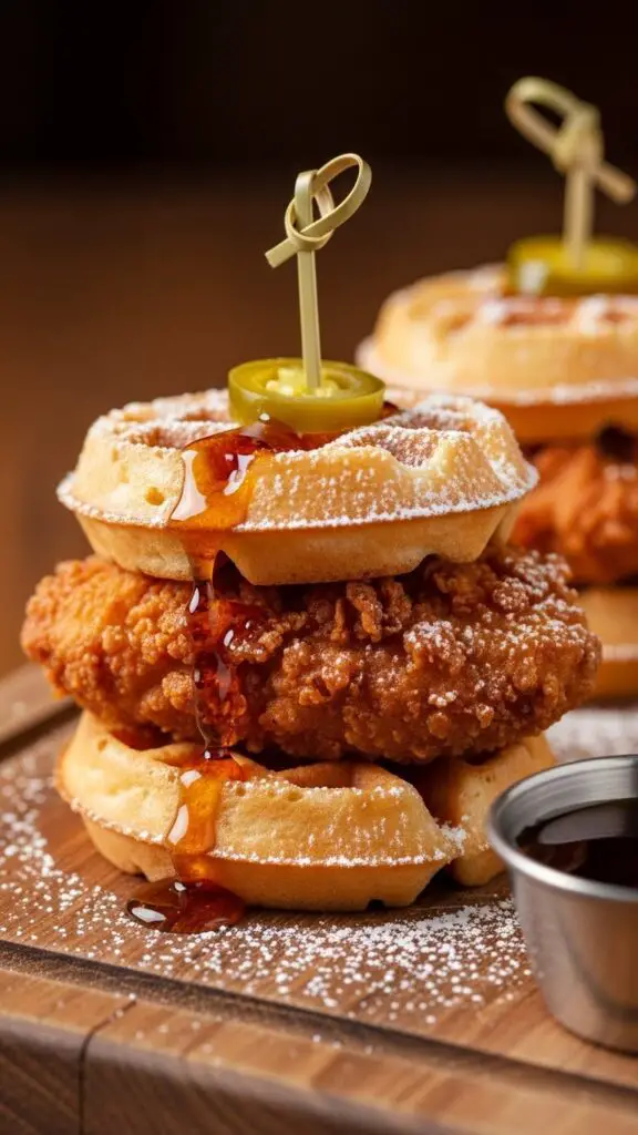. Mini Chicken & Waffle Sliders