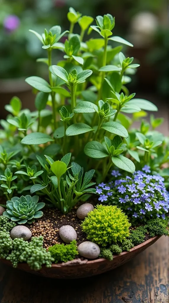 Mini Herb Gardens for Green Thumbs