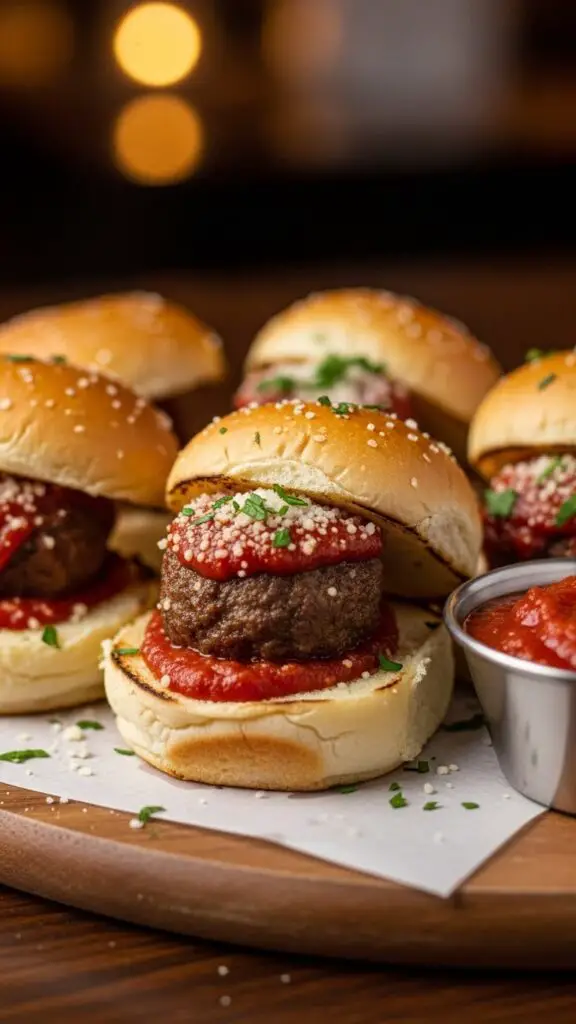 Mini Meatball Sliders with Marinara
