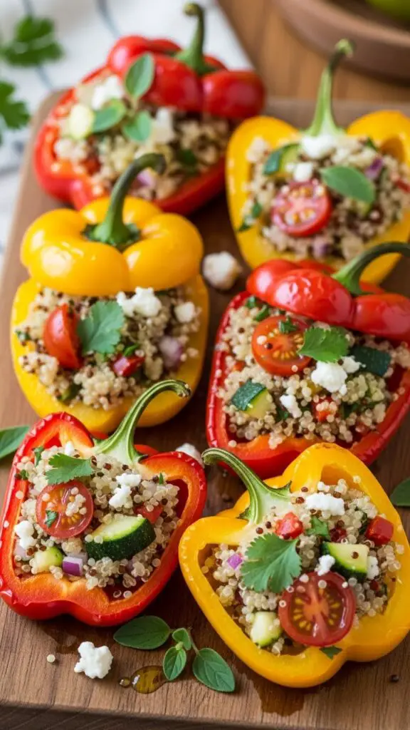 Mini Quinoa Stuffed Peppers