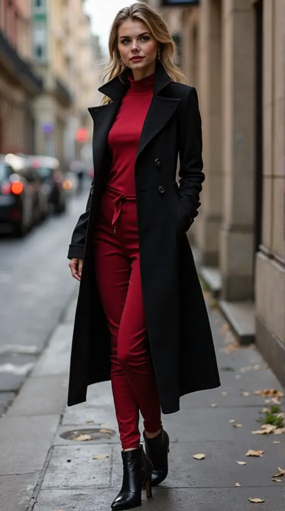 Monochrome Magic with Red Accents outfit