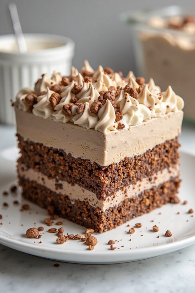 No Bake Mocha Icebox Cake