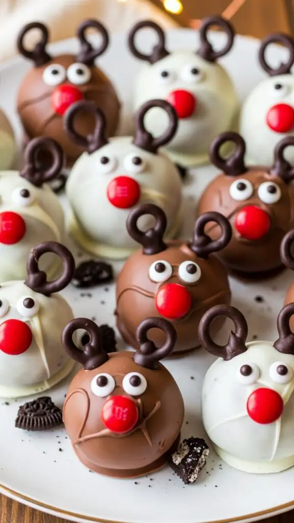 No-Bake Reindeer Oreo Truffles