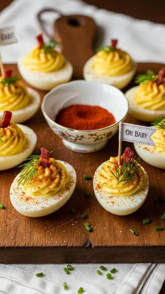 “Oh Baby” Deviled Eggs