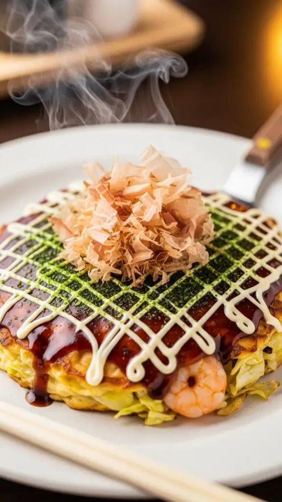Okonomiyaki (Savory Japanese Pancake) — Osaka Style
