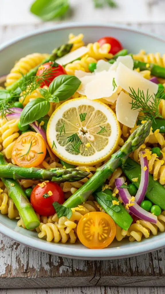 One-Pot Creamy Lemon Spring Pasta