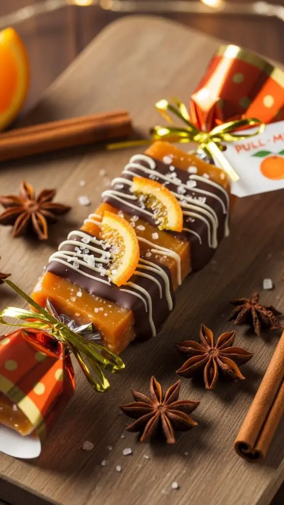 Orange Zest Citrus Christmas Cracker Toffee