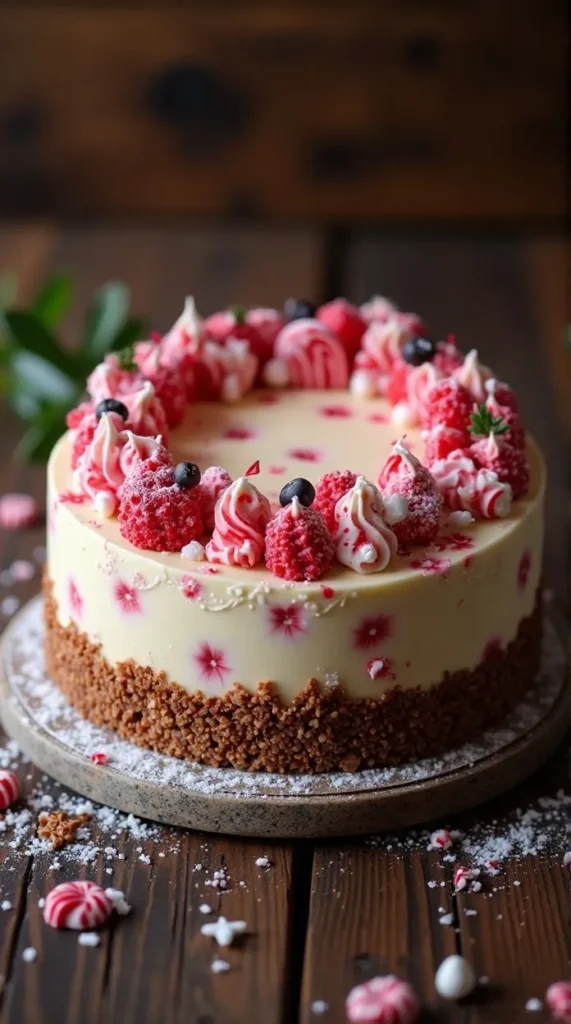 Peppermint Bark Cheesecake