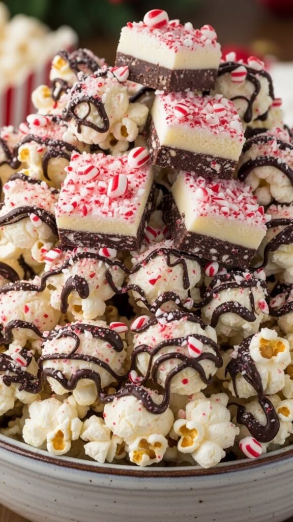 Peppermint Bark Popcorn