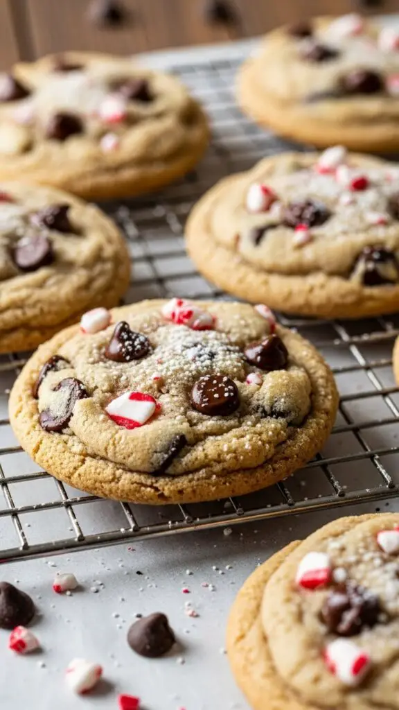 . Peppermint Chocolate Chip Cookies