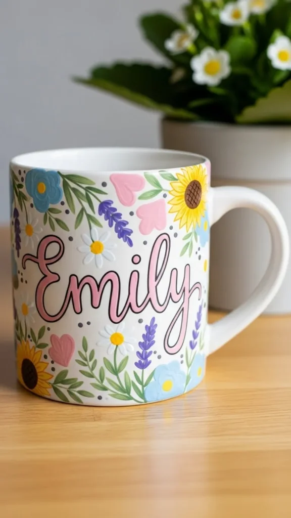 Personalized Hand-Painted Mug