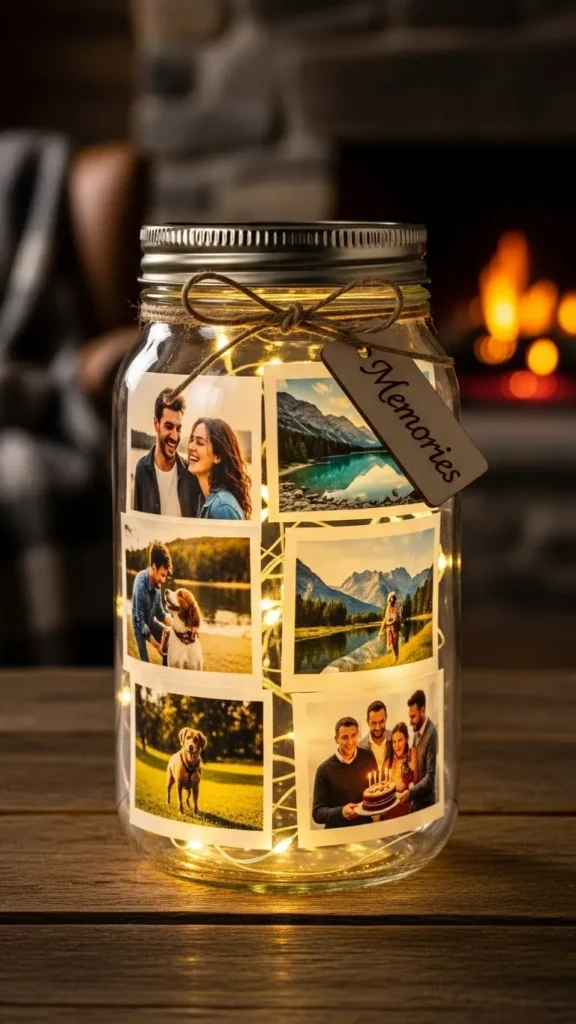 Personalized Photo Jar Lantern