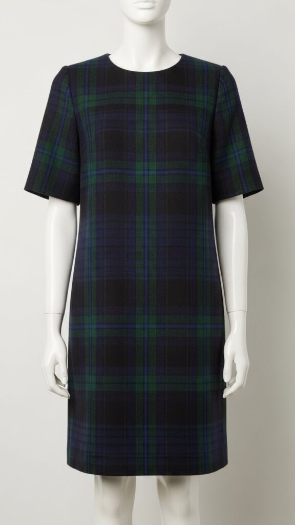 Plaid Wool Shift