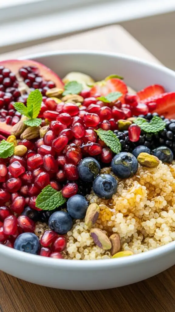 Pomegranate Breakfast Quinoa