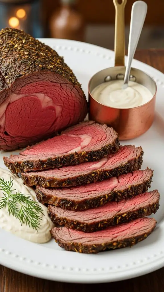 Prime Rib with Horseradish Sauce