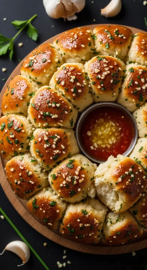 Pull-Apart Garlic Butter Bread Bites