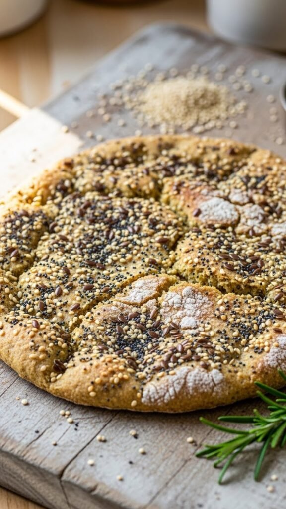 Quinoa Flour Seeded Flatbread