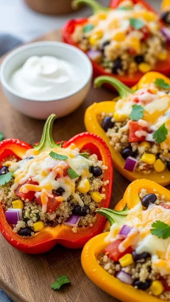 Quinoa-Stuffed Bell Peppers
