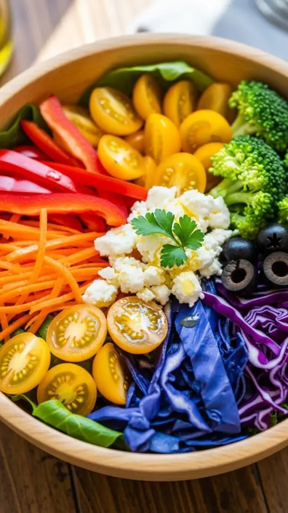 Rainbow Veggie Salad Bowl