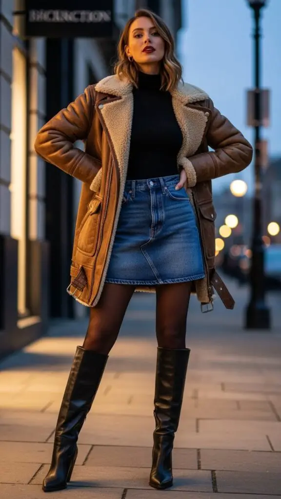 Rancher Coat + Mini Skirt