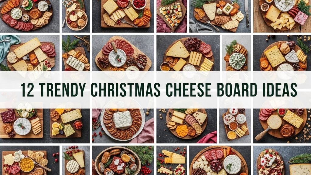 Red & Green Christmas Cheese Board