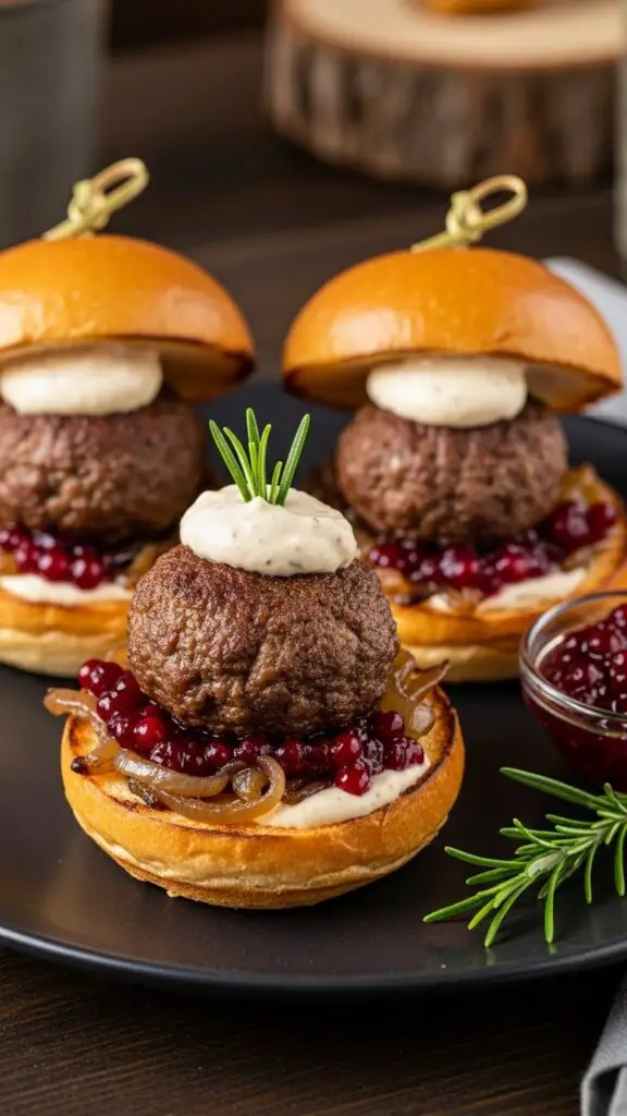 Reindeer Meatball Sliders