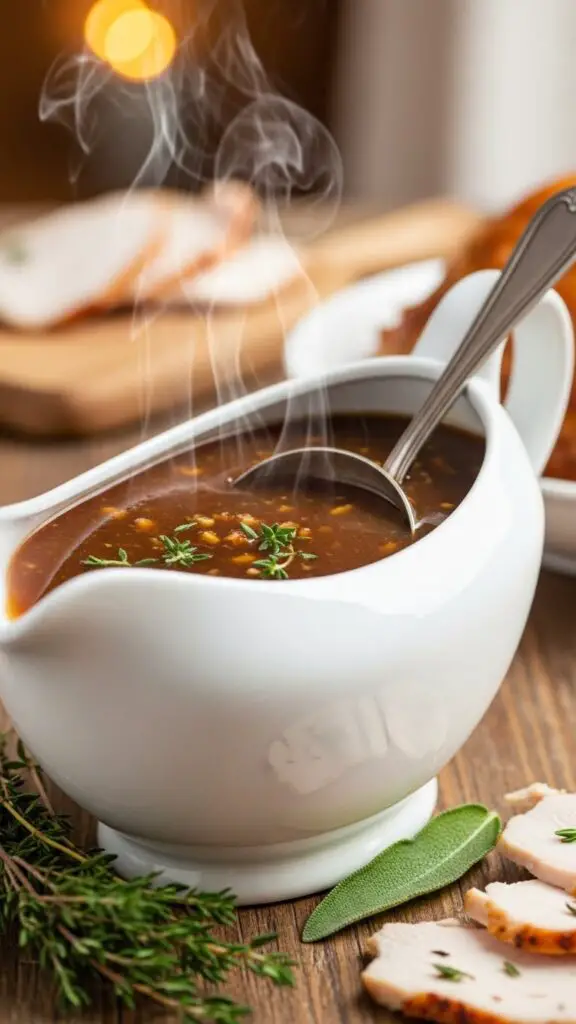 Rich Turkey Gravy from Scratch