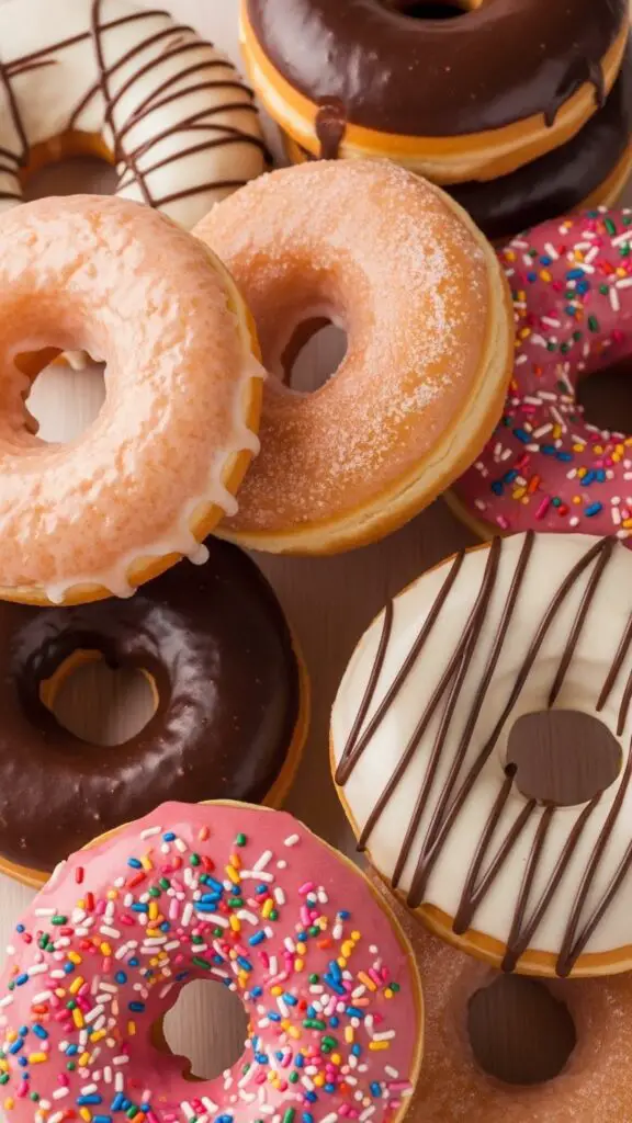 Ring-Shaped Donuts with a Glaze