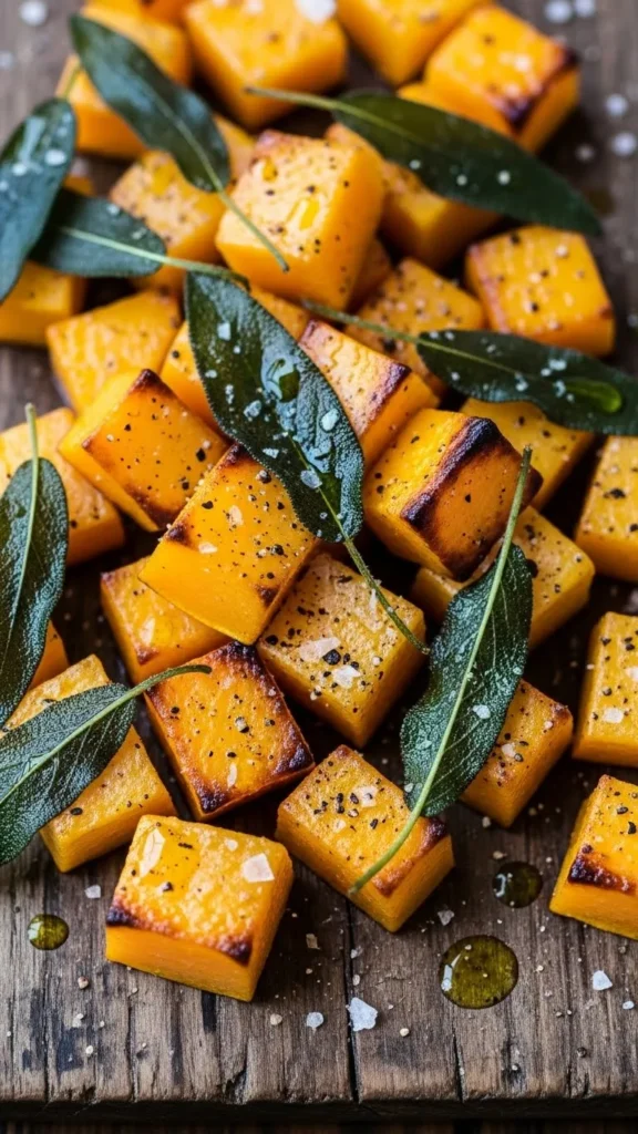 Roasted Butternut Squash with Sage