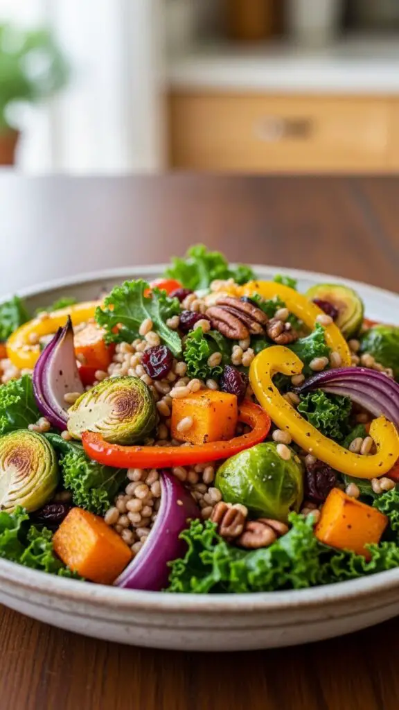 Roasted Harvest Veggie & Farro Salad