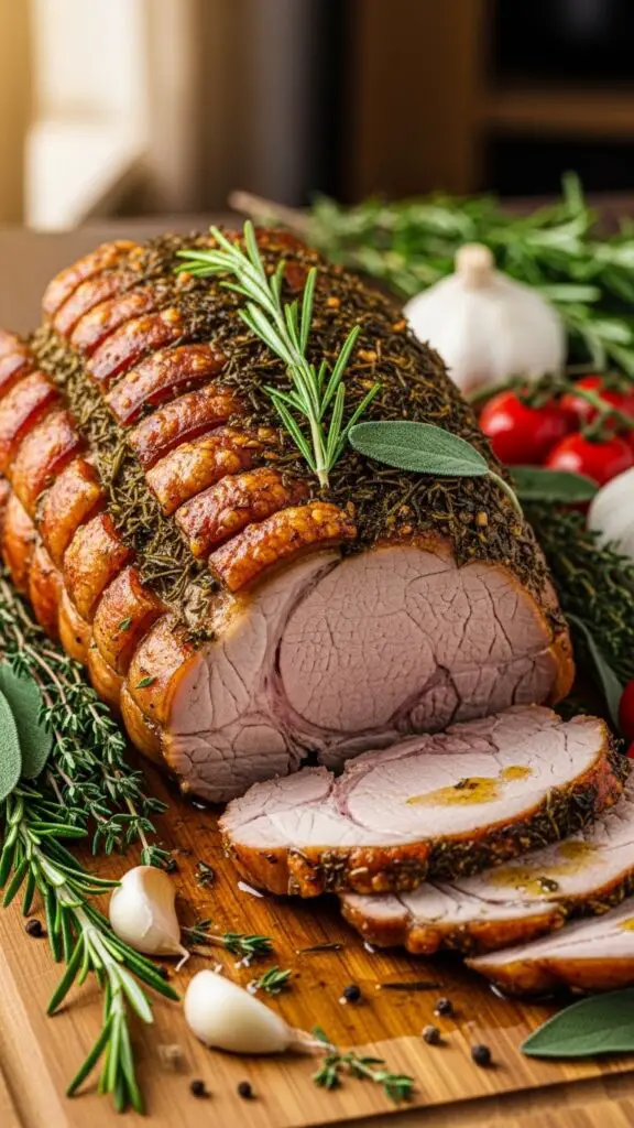 Roasted Pork Loin with Herbs