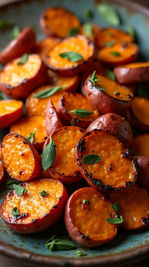 Roasted Sweet Potatoes with Sage