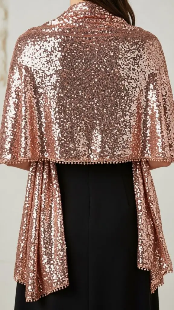 Rose Gold Sequin Wrap