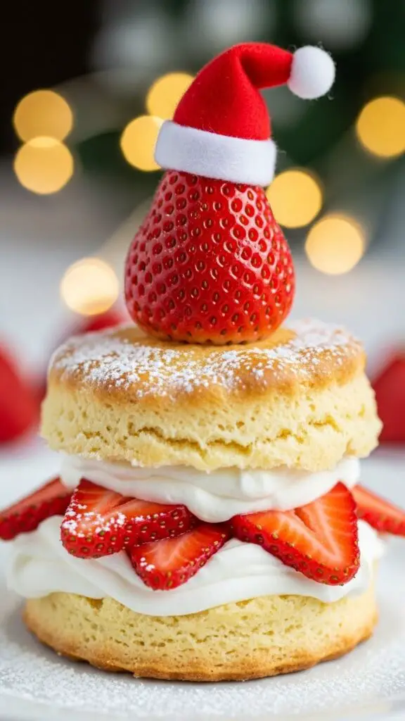 Santa Hat Strawberry Shortcake