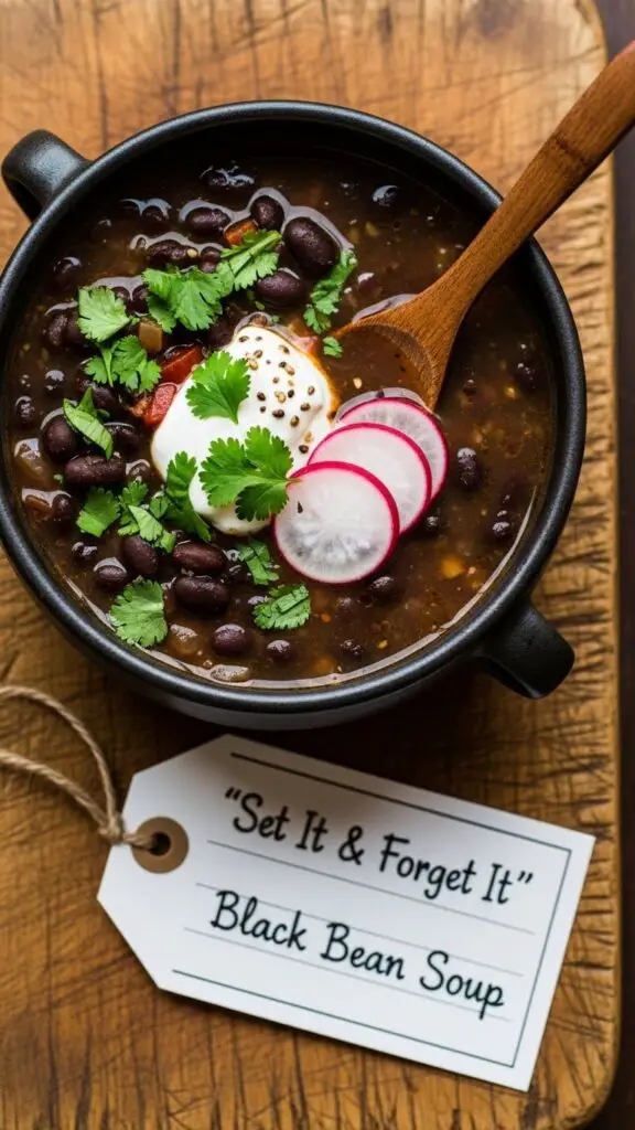 Set It & Forget It Black Bean Soup