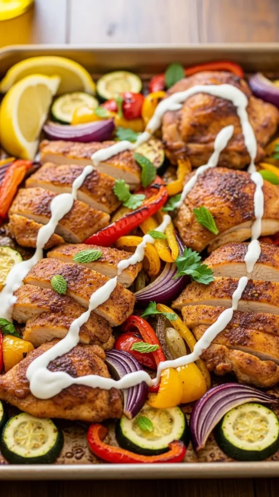 Sheet-Pan Chicken Shawarma
