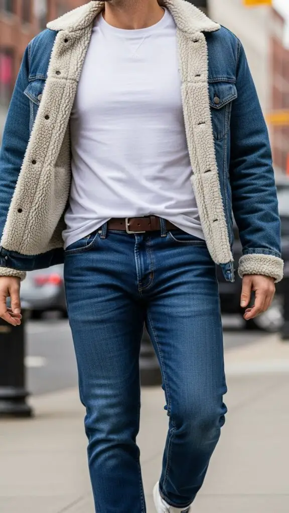 Sherpa-Lined Jacket with Basics