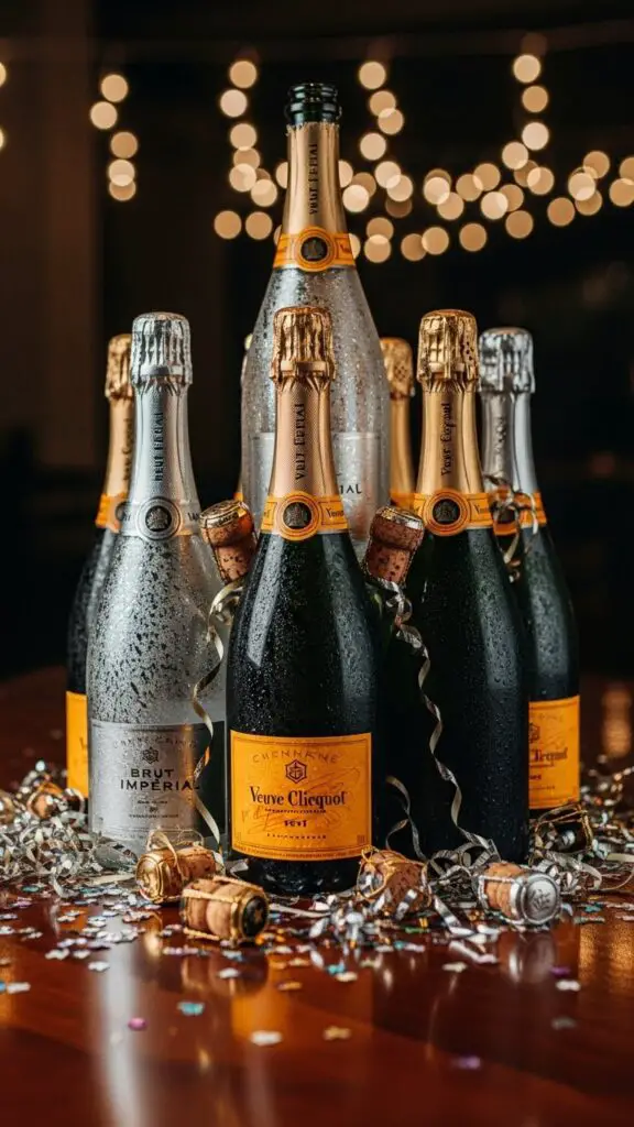 Sparkling Champagne Bottles